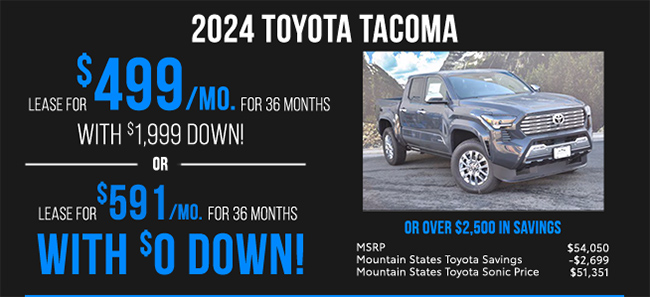 all new 2024 Toyota Tacoma