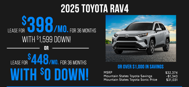all new 2025 Toyota RAV4