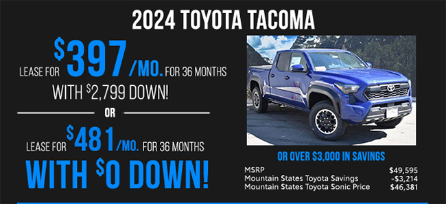 all new 2024 Toyota Tacoma