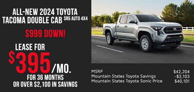 all new 2024 Toyota Tacoma Double Cab SR5 Auto 4X4 offer