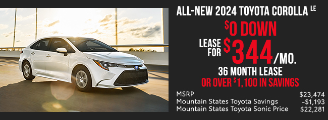 All-New 2024 Toyota Corolla offer