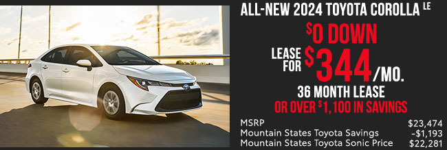 All-New 2024 Toyota Corolla offer