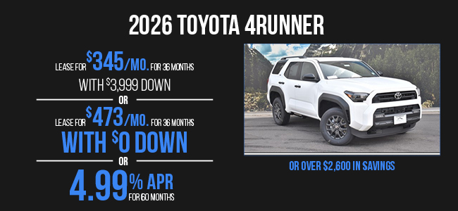 2026 Toyota 4RUNNER offer