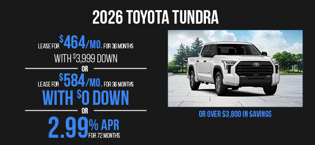 2026 Toyota Tundra Offer