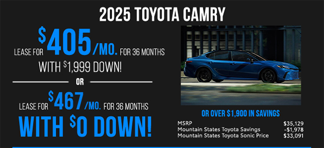 2025 Toyota Camry Offer
