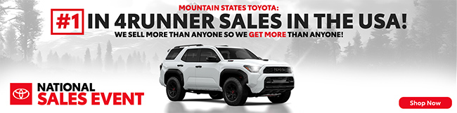 Number one in 4RUNNER sales in the USA