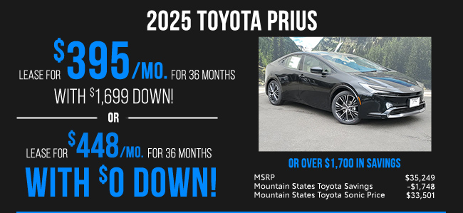 2025 Toyota Prius Offer