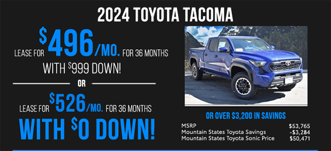 2024 Toyota Tacoma offer