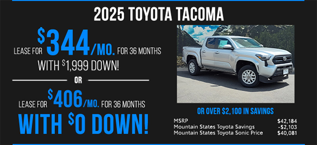 2025 Toyota Tacoma offer
