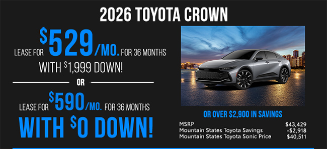 2025 Toyota Crown Offer