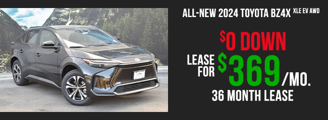 offer on All-New 2024 Toyota BZ4X XLE EV AWD