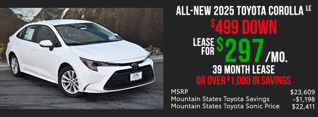 All-New 2024 Toyota Corolla offer