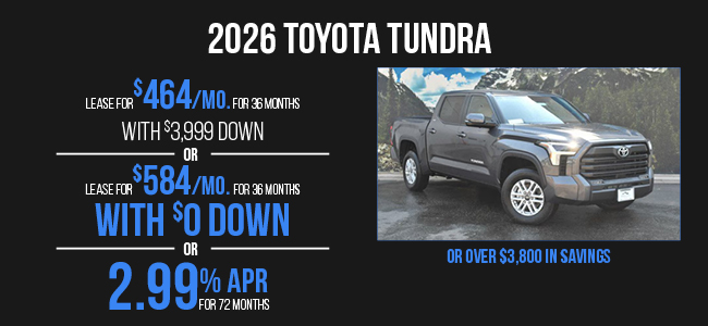 2026 Toyota Tundra Offer