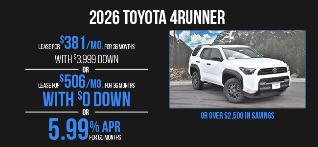 2026 Toyota 4Runner offer