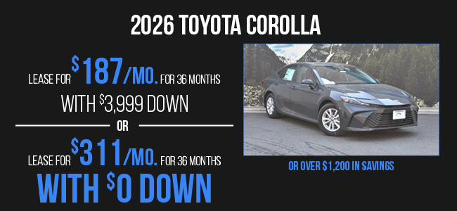 2026 Toyota Corolla Offer