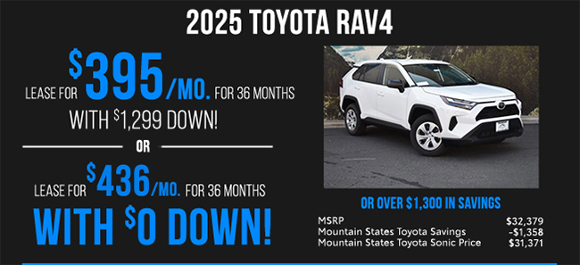 2025 Toyota RAV4 Offer
