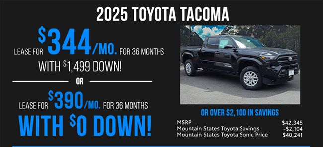 2025 Toyota Tacoma offer