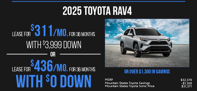2025 Toyota RAV4 Offer