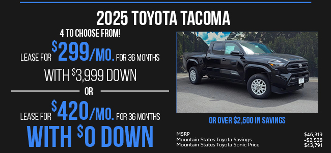 2025 Toyota Tacoma offer