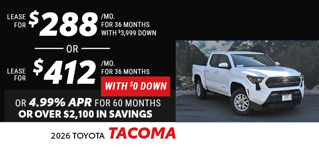 2026 Toyota Tacoma offer
