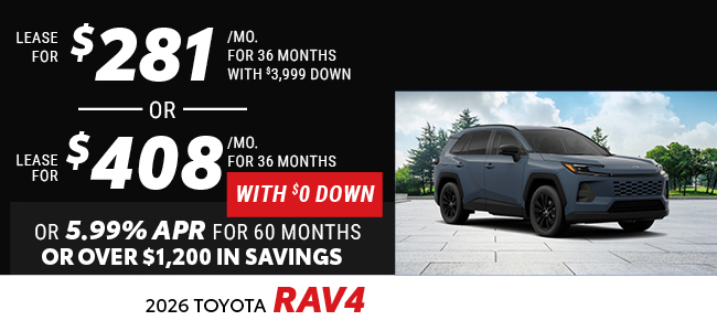 2026 Toyota RAV4 Offer