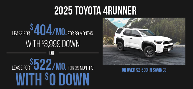 2025 Toyota 4RUNNER offer