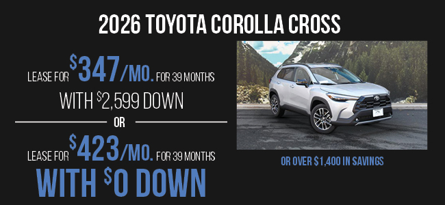 2026 Toyota Corolla Corss Offer