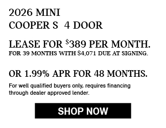 2026 MINI Cooper 4 Door Offer