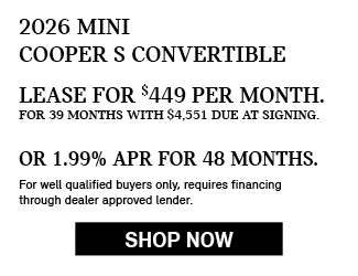 2026 MINI Cooper S Convertible Offer