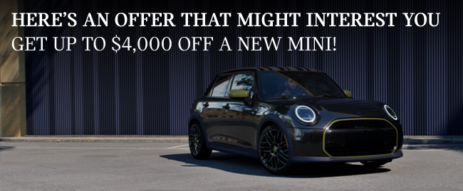 here's an offer that might interest you get up to $4000 off a new mini