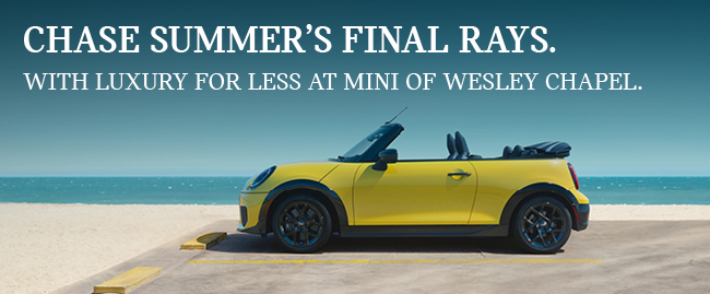 Chase Summers Final Rays with Luxury for less at MINI of Wesley Chapel