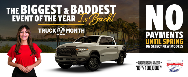 The biggest and baddest event of the year is back - RAM Truck Month