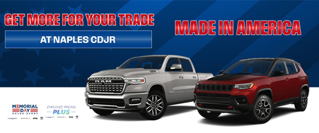 get more for your trade at Naples CDJR - Made in America