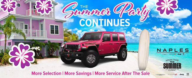 Summer Party Continues at Naples Chrysler Dodge Jeep RAM!