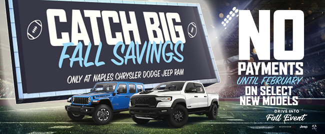 Catch big fall savings with no payments til Feb