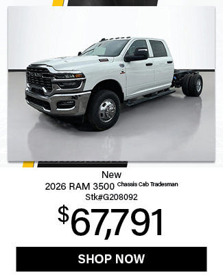2026	RAM	3500	Chassis Cab Tradesman Offer