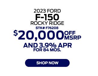 2023 Ford F-150 Rocky Ridge offer