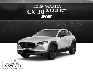 2026 Mazda CX-30 2.5 S Select Sport offer