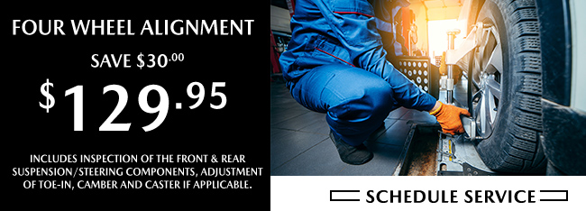 Four Wheel Alignment Service Offer