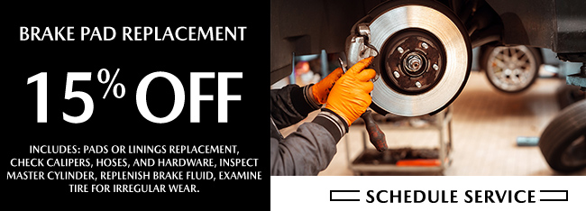 Brake Pad Replacement Service Offer