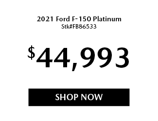 Ford F-150 Platinum offer