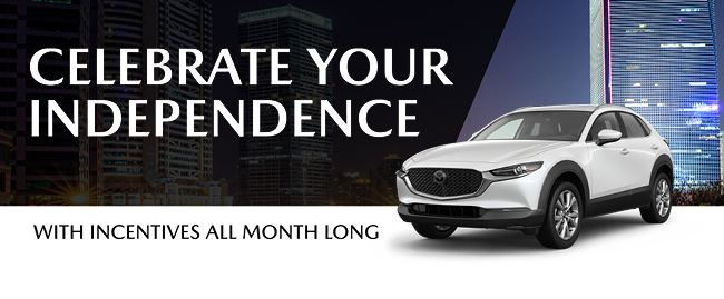 Celebrate your independence - Shop with Naples Mazda Today