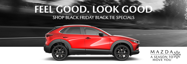 Feel good look good - shop Black Friday tie specials at Naples Mazda