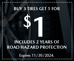 Buy 3 tires get 1 for $1