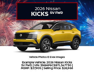 2026 Nissan Kicks SV FWD