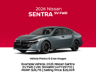 2026 Nissan Sentra SV FWD