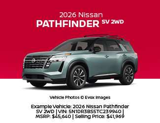 2026 Nissan Pathfinder SV 2WD