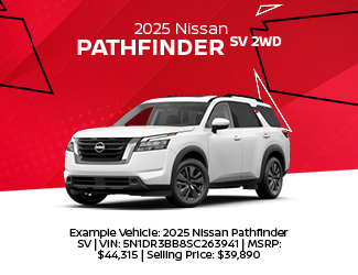 Select New Nissan Pathfinder offer
