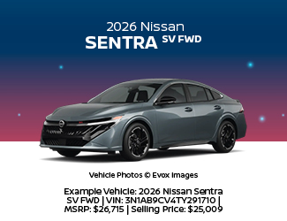 2026 Nissan Sentra SV FWD