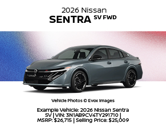 2026 Nissan Sentra SV FWD